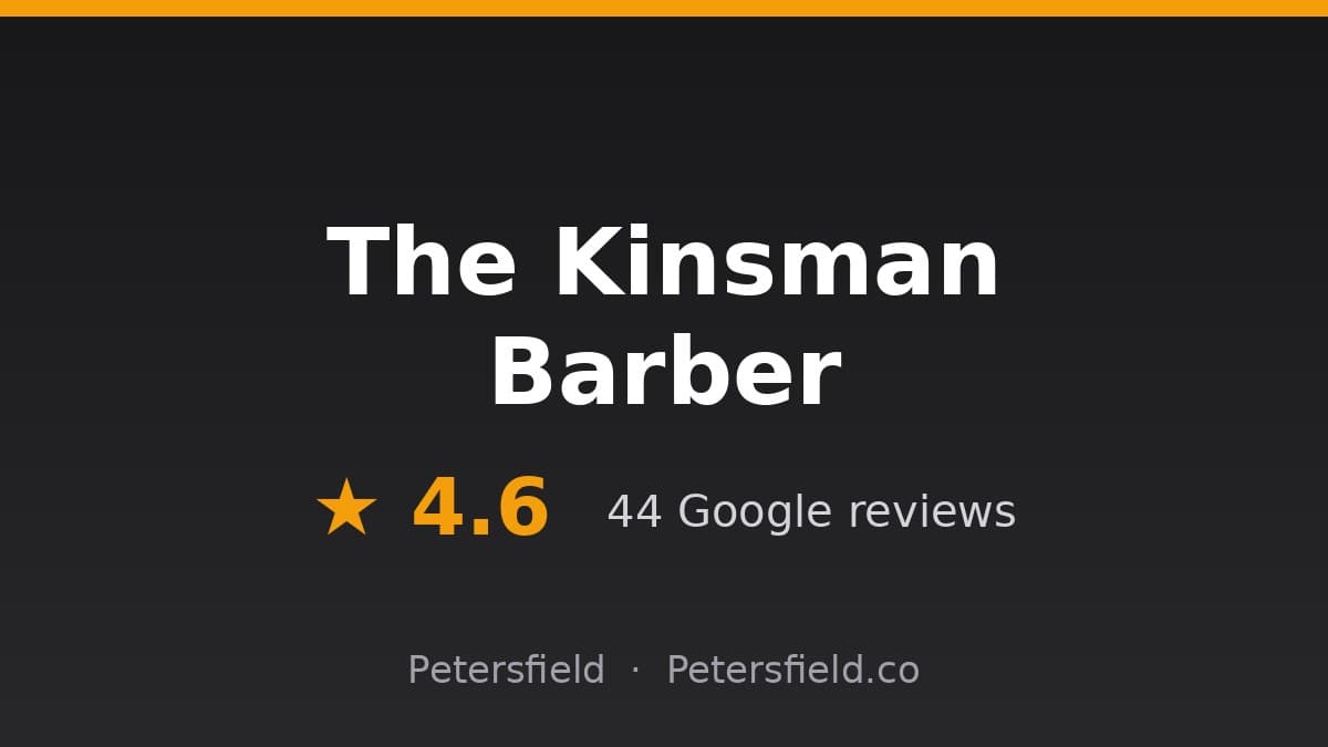 The Kinsman Barber, Petersfield: 4.6 stars on Google