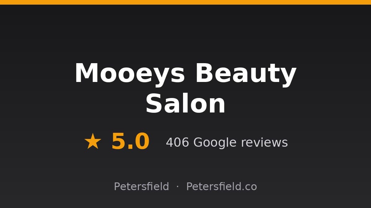 Mooeys Beauty Salon, Petersfield: 5.0 stars on Google