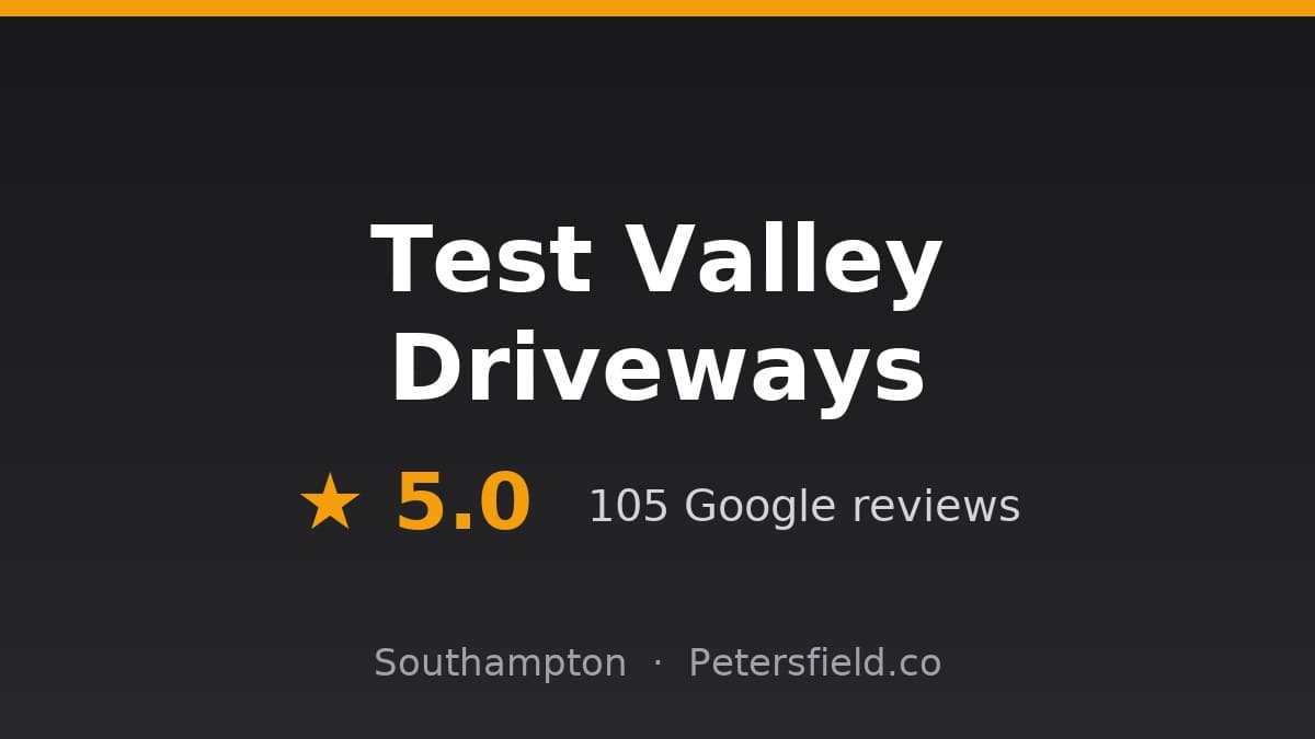 Test Valley Driveways: 5.0 stars on Google