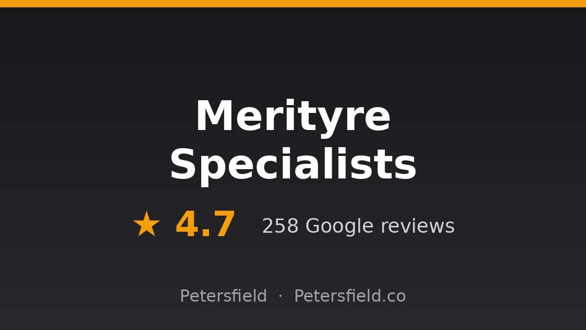 Merityre Specialists, Petersfield: 4.7 stars on Google