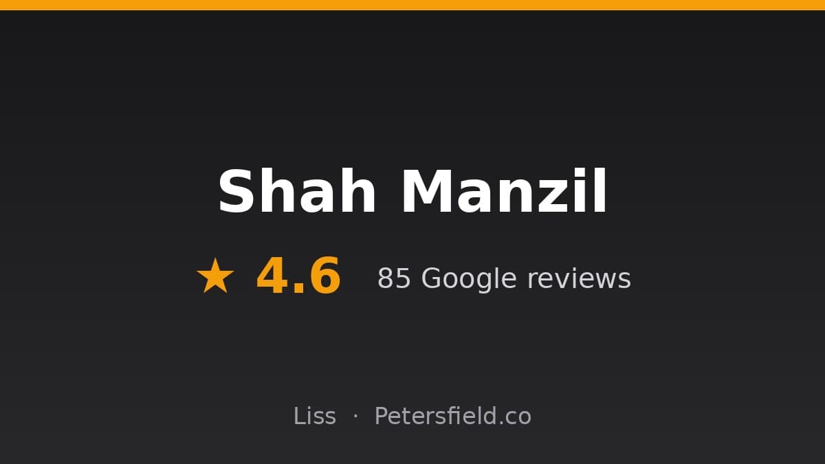 Shah Manzil, Liss: 4.6 stars on Google