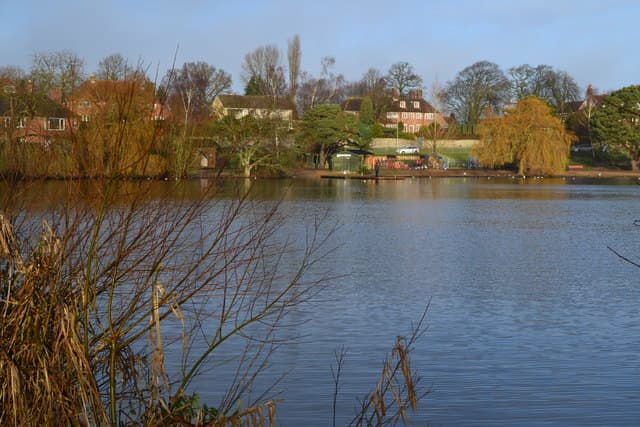 View across Heath Pond, Petersfield