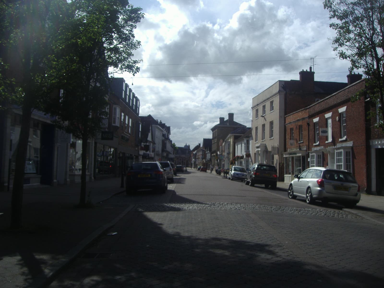 High Street shops in Petersfield