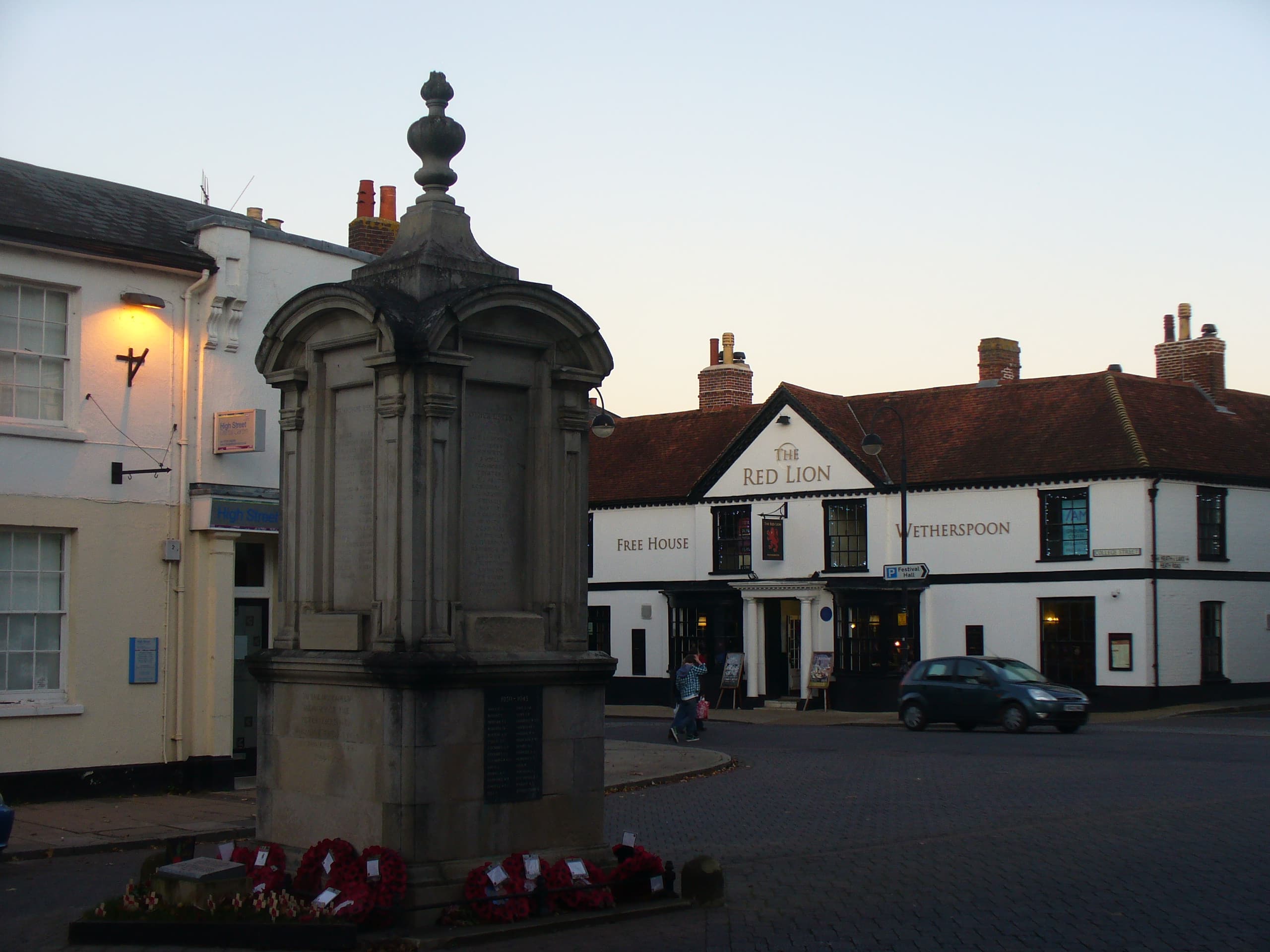 The war memorial in Petersfield